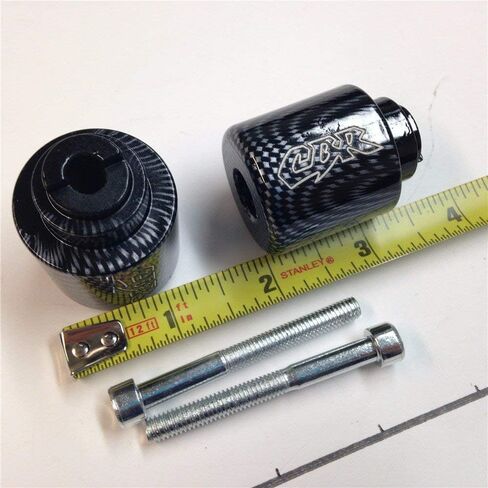 XKMT-Carbon CBR Logo Bar Ends Compatible With Super Blackbird CBR1100XX CBR 1000 RR 2004-2008 CBR 600RR 2003-2013 CBR 600 F1/F2/F3/F4/F4I 1987-2006 etc [B017QV9IUI] in Saudi Arabia