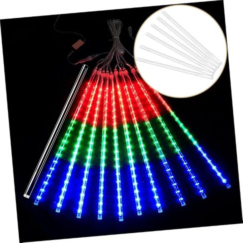 20pcs LED LED Meteor Lights أنابيب دش شفافة استبدال قذيفة متينة للديكور في الهواء الطلق in Saudi Arabia
