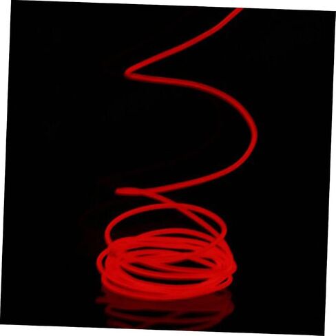 Happyyami DIY Red El Wire Light Strip Neon Rope Tube for Car Interior Decoration Energy Efficient Stable Illumination for Automotive and Home Use in Saudi Arabia