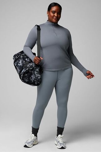 سروال Fabletics النسائي Define PowerHold عالي الخصر 7/8، أقصى ضغط، جذاب، XXL-1X، Merlot in Saudi Arabia