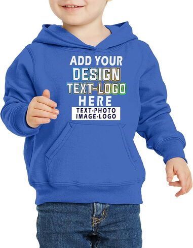 NACRE APPAREL Custom Sweatshirt Add Your Text Design Image Photo Toddler Girl Boy Personalized Hoodie in Kuwait
