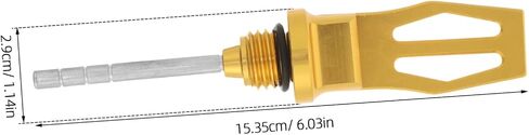 Motorcycle Oil Level Measurement Cap Aluminum Alloy Oil Gauge for Precise Measurement Easy Installation and Fit for Scooter and Motorcycle Maintenance in Saudi Arabia