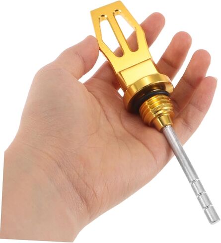 Motorcycle Oil Level Measurement Cap Aluminum Alloy Oil Gauge for Precise Measurement Easy Installation and Fit for Scooter and Motorcycle Maintenance in Saudi Arabia