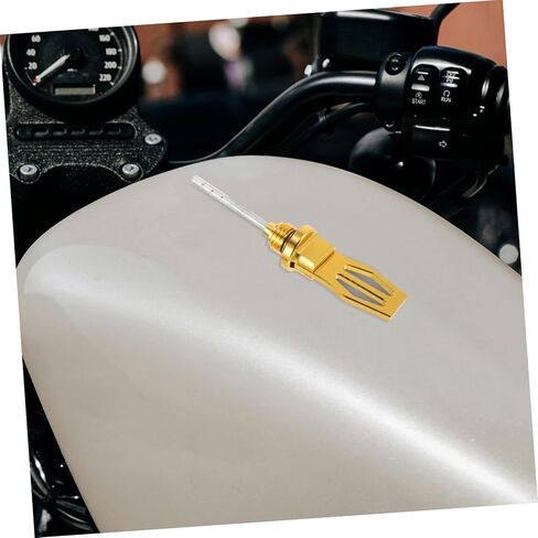 Motorcycle Oil Level Measurement Cap Aluminum Alloy Oil Gauge for Precise Measurement Easy Installation and Fit for Scooter and Motorcycle Maintenance in Saudi Arabia