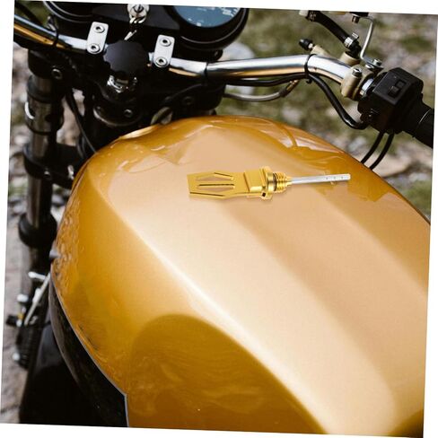 Motorcycle Oil Level Measurement Cap Aluminum Alloy Oil Gauge for Precise Measurement Easy Installation and Fit for Scooter and Motorcycle Maintenance in Saudi Arabia