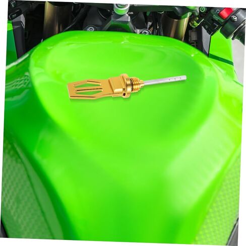 Motorcycle Oil Level Measurement Cap Aluminum Alloy Oil Gauge for Precise Measurement Easy Installation and Fit for Scooter and Motorcycle Maintenance in Saudi Arabia