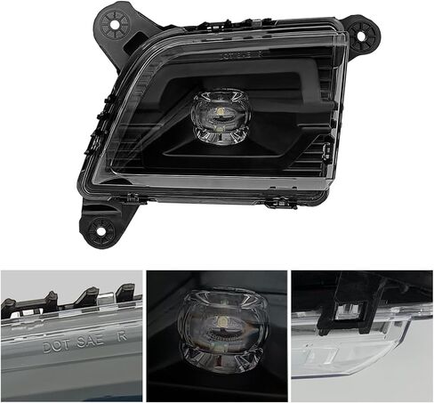 LED Fog Lights Compatible with 2019-2022 Chevy Silverado 1500 2500HD 3500HD, A Pair Of Fog Lights With Daytime Running Lights and Turn Signal Lights in Kuwait