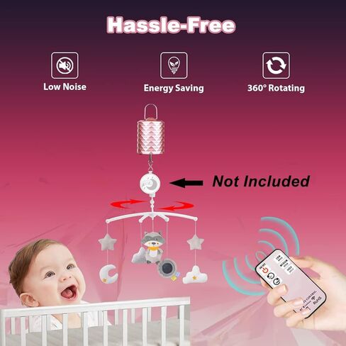 محرك كرة ديسكو، محرك دوار يعمل بالبطارية بقدرة 2000 مللي أمبير في الساعة مع جهاز تحكم عن بعد وتوقيت، محرك صغير قابل لإعادة الشحن عبر USB لسرير الأطفال المحمول ذو اللون الذهبي الوردي للتعليق على شكل كرة مرآة تتناغم الرياح in Kuwait