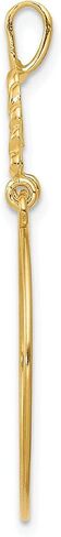 Lex & Lu 14k Yellow Gold Polished 5-Heart Charm Holder in Saudi Arabia