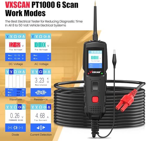 جهاز اختبار الجهد الكهربي، كاشف جهد عدم الاتصال، قلم اختبار كهربائي، جهاز كشف نقاط انقطاع الأسلاك، جهاز اختبار الأسلاك الحية/الفارغة مع إنذار صفارة ومصباح يدوي، جهاز اختبار الطاقة متعدد الوظائف in Kuwait