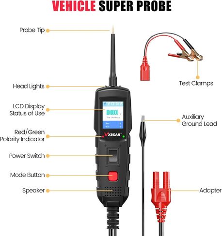 جهاز اختبار الجهد الكهربي، كاشف جهد عدم الاتصال، قلم اختبار كهربائي، جهاز كشف نقاط انقطاع الأسلاك، جهاز اختبار الأسلاك الحية/الفارغة مع إنذار صفارة ومصباح يدوي، جهاز اختبار الطاقة متعدد الوظائف in Kuwait