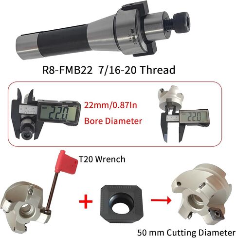 CAT40-FMB22-60 مطحنة نهاية الوجه، 400R-50-22-4T قاطعة غلاف طحن نهاية الوجه، حامل مطحنة الوجه، ساق مطحنة نهاية الوجه، 10 قطع APMT1604 كربيد، مسمار سحب 45 درجة، مفتاح T15 in Kuwait