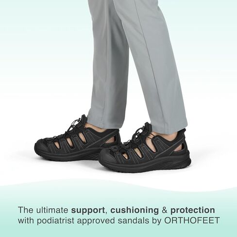 Orthofeet Men's Orthopedic Saturn Hands-Free Slip-On Sandals in Saudi Arabia