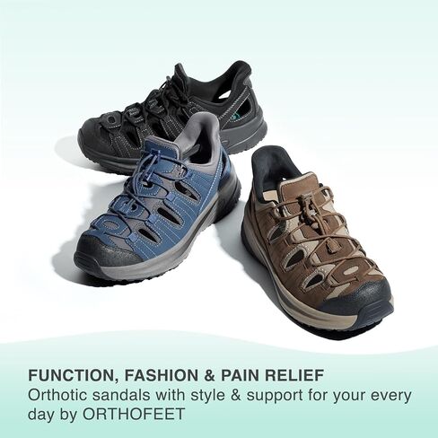 Orthofeet Men's Orthopedic Saturn Hands-Free Slip-On Sandals in Saudi Arabia