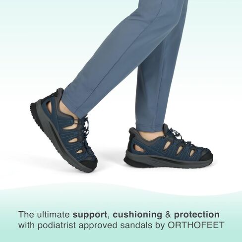 Orthofeet Men's Orthopedic Saturn Hands-Free Slip-On Sandals in Saudi Arabia