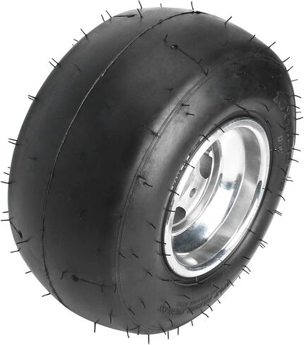 Go Kart Wheels Slick Tyre Front 10x4.50-5 + الخلفية 11x7.10-5 إطار المتسابقين ، إطارات ناعمة بلا أنبوب مع محور الألومنيوم محور مغزل لسباق ATV Drift Trike Go Kart in Kuwait