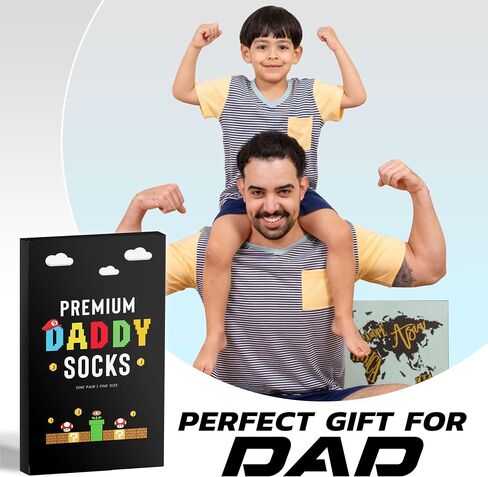 Father's Day Gifts for Dad from Daughter, Son, Kids - Father's Day Gifts from Daughter, Son - Dad Gifts for Fathers Day - Present for Dad - Dad Birthday Gift, Birthday Gifts for Dad - Funny Dad Socks in Saudi Arabia