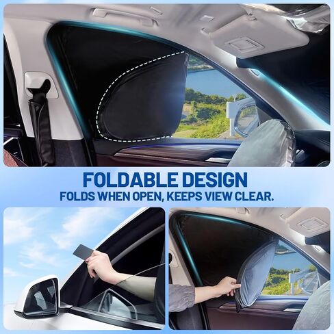 Car Window Shades for Toyota 4Runner 2010-2024 Accessories - Full Set 8PCS Side Window Sunshades with Memory Frame & Blackout Fabric, Privacy UV Shield for Camping/Travel in Saudi Arabia
