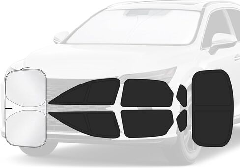 Car Window Shades for Toyota 4Runner 2010-2024 Accessories - Full Set 8PCS Side Window Sunshades with Memory Frame & Blackout Fabric, Privacy UV Shield for Camping/Travel in Saudi Arabia