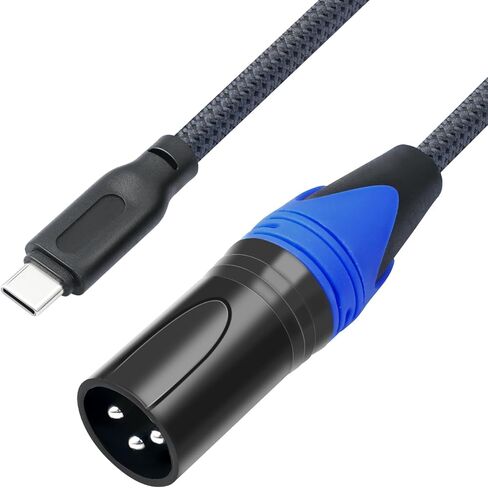 USB C to XLR Male Cable,USB Type C to XLR Male Output Cable,USB C Microphone Cable USB Type-C Male to XLR Male Channel Cord Connector for Amplifier, Speaker,Mixer Console etc,13Ft USB C to XLR Cable in Kuwait