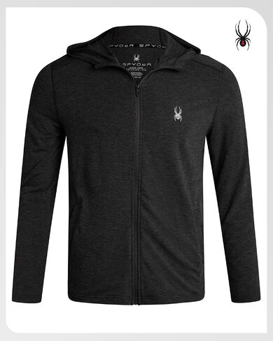 Hoodies الرياضي Spyder - الكامل zip upf 30+ هوديس خفيفة الوزن للتنفس للرجال - قميص ذي غطاء محرك الرطوبة in Saudi Arabia