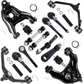 16pc Set 2WD Front Lower Upper Control Arm Fit 1997-2003 For Ford For F-150 Expedition For F-250 For Lincoln Blackwood Navigator Ball Joint Idler Pitman Arm Outer Inner Tie Rod Sway Bar Link in Saudi Arabia