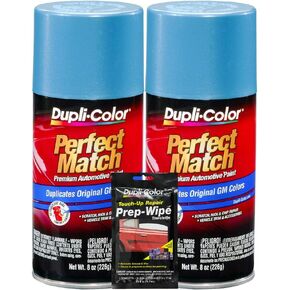 Dupli-Color Light Blue Metallic Match-Match Match Match Paint of GM-8 OZ ، حزم مع مسح Prep (3 عناصر) in Kuwait