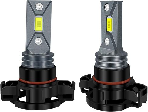 Hocolo 2x F2 H11 H8 H9 6000K Car LED LED أضواء الضباب استبدال مصابيح الهالوجين ، 3570 CSP-Chips 80W 8000LM ، إكسسوارات مصباح مركبة ماء ساطعة IP68 (أبيض ، H11/H8/H9) in Kuwait