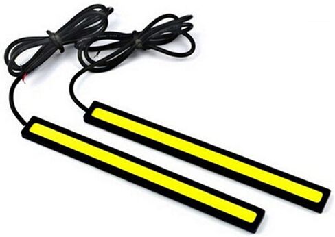 2pcs 17 سم مكب LED Universal LED Strip Car أثناء النهار تشغيل مصباح الضباب DRL DRL ضوء شريط LED مرن شريط مقاوم للماء 10-16V (17 سم ، أبيض بارد) in Saudi Arabia
