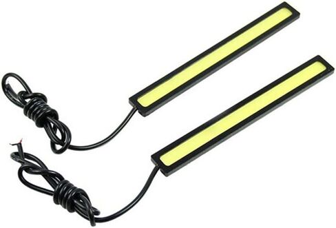2pcs 17 سم مكب LED Universal LED Strip Car أثناء النهار تشغيل مصباح الضباب DRL DRL ضوء شريط LED مرن شريط مقاوم للماء 10-16V (17 سم ، أبيض بارد) in Saudi Arabia