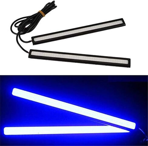 2pcs 17 سم مكب LED Universal LED Strip Car أثناء النهار تشغيل مصباح الضباب DRL DRL ضوء شريط LED مرن شريط مقاوم للماء 10-16V (17 سم ، أبيض بارد) in Saudi Arabia