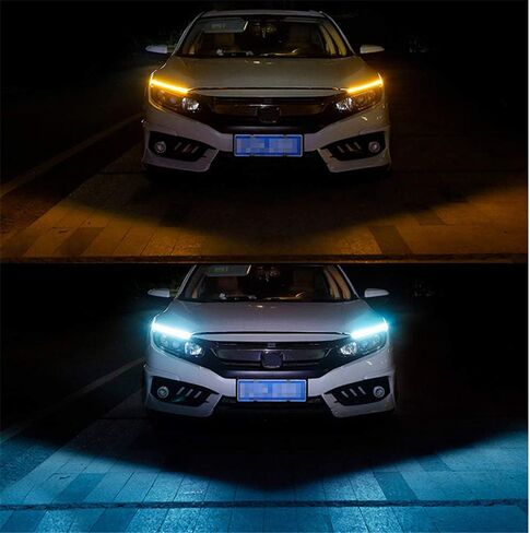 2pcs 17 سم مكب LED Universal LED Strip Car أثناء النهار تشغيل مصباح الضباب DRL DRL ضوء شريط LED مرن شريط مقاوم للماء 10-16V (17 سم ، أبيض بارد) in Saudi Arabia