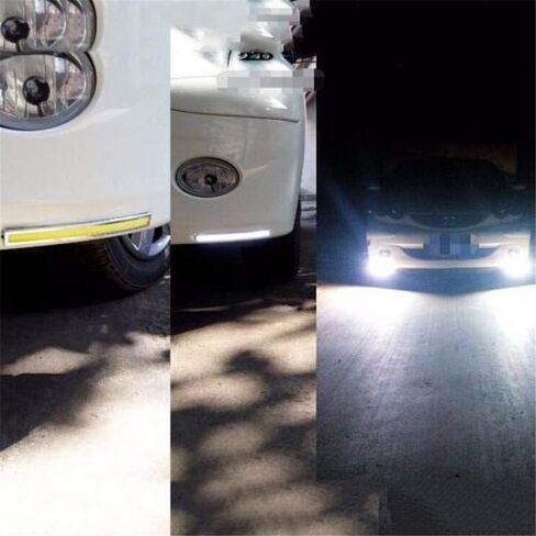 2pcs 17 سم مكب LED Universal LED Strip Car أثناء النهار تشغيل مصباح الضباب DRL DRL ضوء شريط LED مرن شريط مقاوم للماء 10-16V (17 سم ، أبيض بارد) in Saudi Arabia