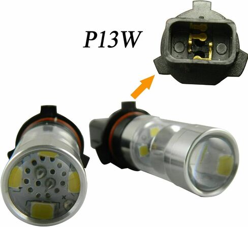 P13W LED الضباب LID LIGHT LIGHT RUNTY LIGHT LIGHT DRL PLUBS XENON WHITE 6000K 12277 PSX26W Super Bright High Power for Car Truck Elimation in Saudi Arabia