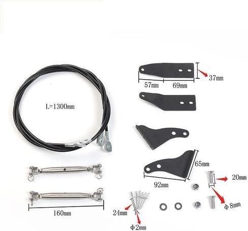 Heavy Duty Adjustable Limb Riser Kit Jlu Accessories Steel Front for Jeep for Wrangler 2018-2020 Black HUAMAO20183003 in Saudi Arabia