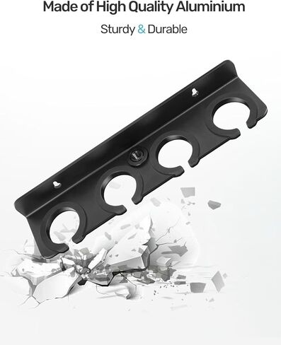 [2024 Upgrade ] Multi Microphone Holder for Mic Stand Storage Organizer for Handheld Dynamic Wired and Wireless Mics Wall Mounter or Rubber Padding to 5/8"-27 or 3/8"-16 Threaded in Kuwait