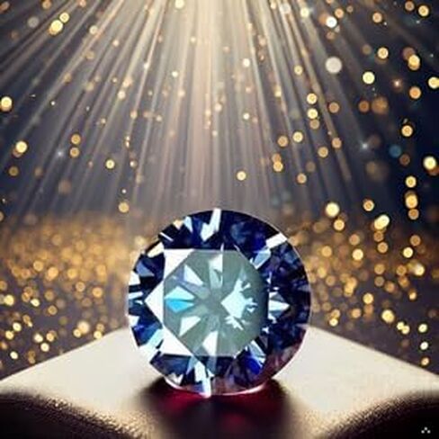 3.04 Ct Certified Natural Diamond – Royal Blue, Round Brilliant Cut, VVS1 Clarity, D Color, 9.50mm Loose Gem for Fine Jewelry & Custom Rings in Saudi Arabia