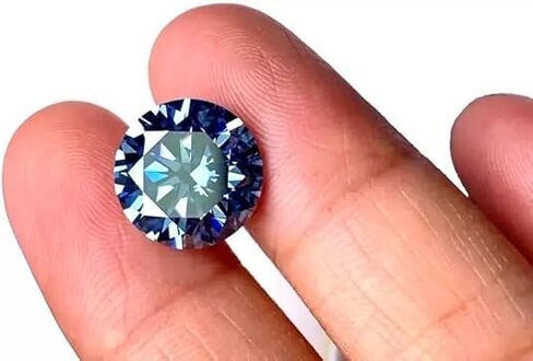 3.04 Ct Certified Natural Diamond – Royal Blue, Round Brilliant Cut, VVS1 Clarity, D Color, 9.50mm Loose Gem for Fine Jewelry & Custom Rings in Saudi Arabia