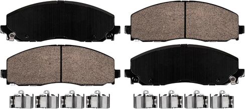 Detroit Axle - Front Brake Kit for Chrysler Town & Country Voyager Pacifica Dodge Grand Caravan Journey Ram C/V Routan Drilled & Slotted Brake Rotors Ceramic Brakes Pads Replacement 12.99" inch Rotor in Saudi Arabia
