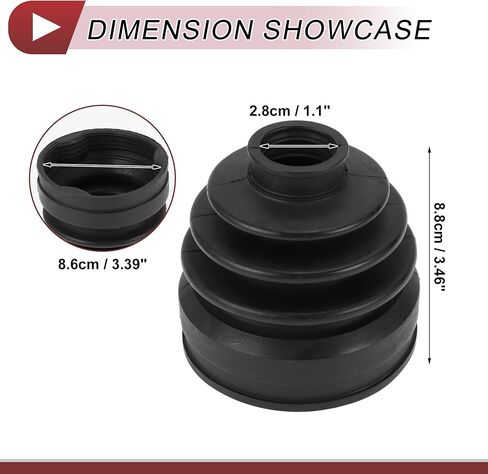 1 مجموعة أدوات التمهيد المشتركة CV لـ Mitsubishi Lancer 2012-2017 لـ Mitsubishi Outlander 2008-2018 Boot Inner Instrate Consist W/Clamps No.3817A100 in Saudi Arabia