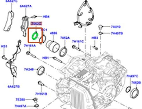 Land Rover Outer Outer Oil Ring Seal Land Rover LR2 Range Rover Evoque New LR002906 Corteco in Saudi Arabia