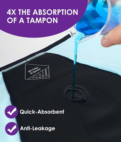 Teen Girls Period Underwear, Menstrual Leak-Proof Heavy Flow Absorbency Washable Protective Cotton Panties 4 Pack in Saudi Arabia