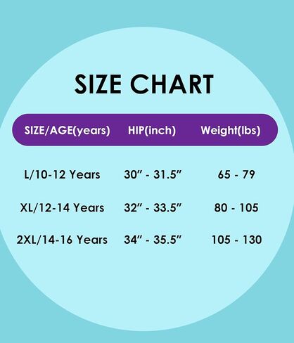 Teen Girls Period Underwear, Menstrual Leak-Proof Heavy Flow Absorbency Washable Protective Cotton Panties 4 Pack in Saudi Arabia