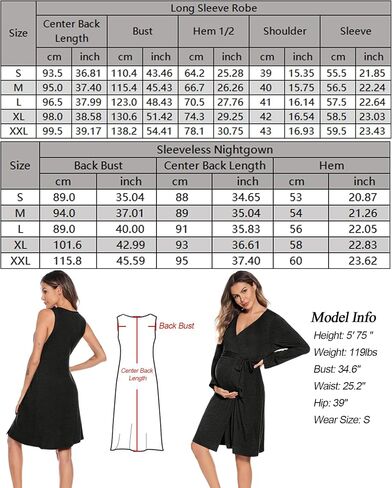 SWOMOG Women Maternity Nursing Gown and Robe Set 3 in 1 Labor Delivery Nursing Nightgown for Breastfeeding Hospital Bathrobe in Saudi Arabia