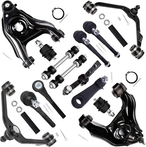 16pc Set 2WD Front Lower Upper Control Arm Fit 1997-2003 For Ford For F-150 Expedition For F-250 For Lincoln Blackwood Navigator Ball Joint Idler Pitman Arm Outer Inner Tie Rod Sway Bar Link in Saudi Arabia