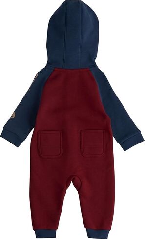 Carhartt Boys Long-Sleeve Zip-Front Hooded Coverall, Carhartt Brown Solid, 9 Months in Saudi Arabia
