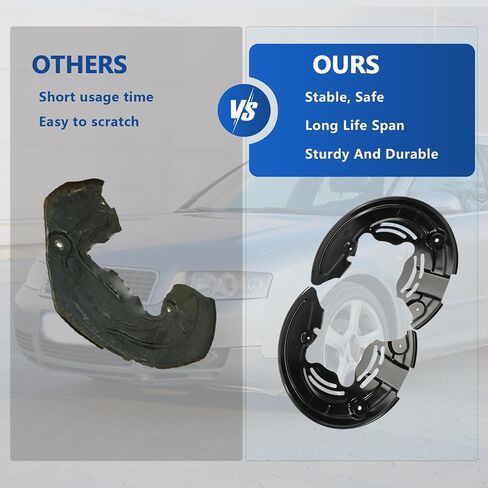 2PCS Brake Dust Shield Splash Front Left & Right Side for 2010-2020 F-150, 2007-2022 Expedition, 2007-2023 Navigator Replacement 9L1Z2K004B 9L1Z2K005B in Saudi Arabia