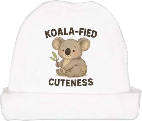 inktastic Adorable Koala-Fied Cuteness Baby and Kids Outfit Baby Beanie Hat in Saudi Arabia
