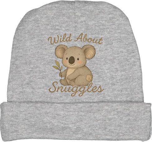 inktastic Wild About Snuggles Cute Koala Design Baby Beanie Hat in Saudi Arabia