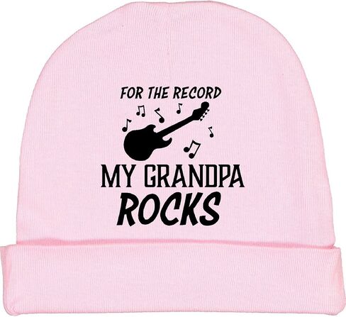 inktastic for The Record My Grandpa Rocks Baby Beanie Hat in Saudi Arabia